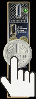 Einwurf 1 DM