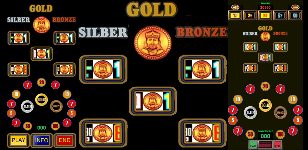 Gold Silber Bronze